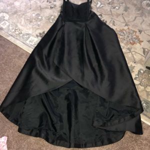 Adrianna papell high low mikado gown